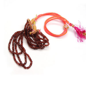 Garnet Multi-Strand Faceted Bead Necklace