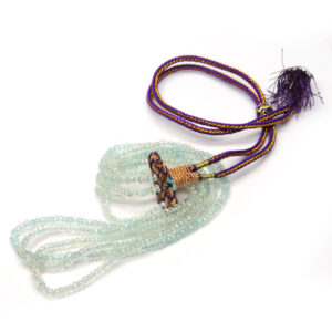 Sky Blue Topaz Multi-Strand Faceted Bead Necklace