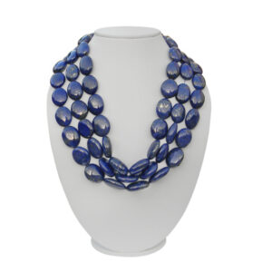 Lapis Lazuli Oval Cabochon Multi-Strand Necklace