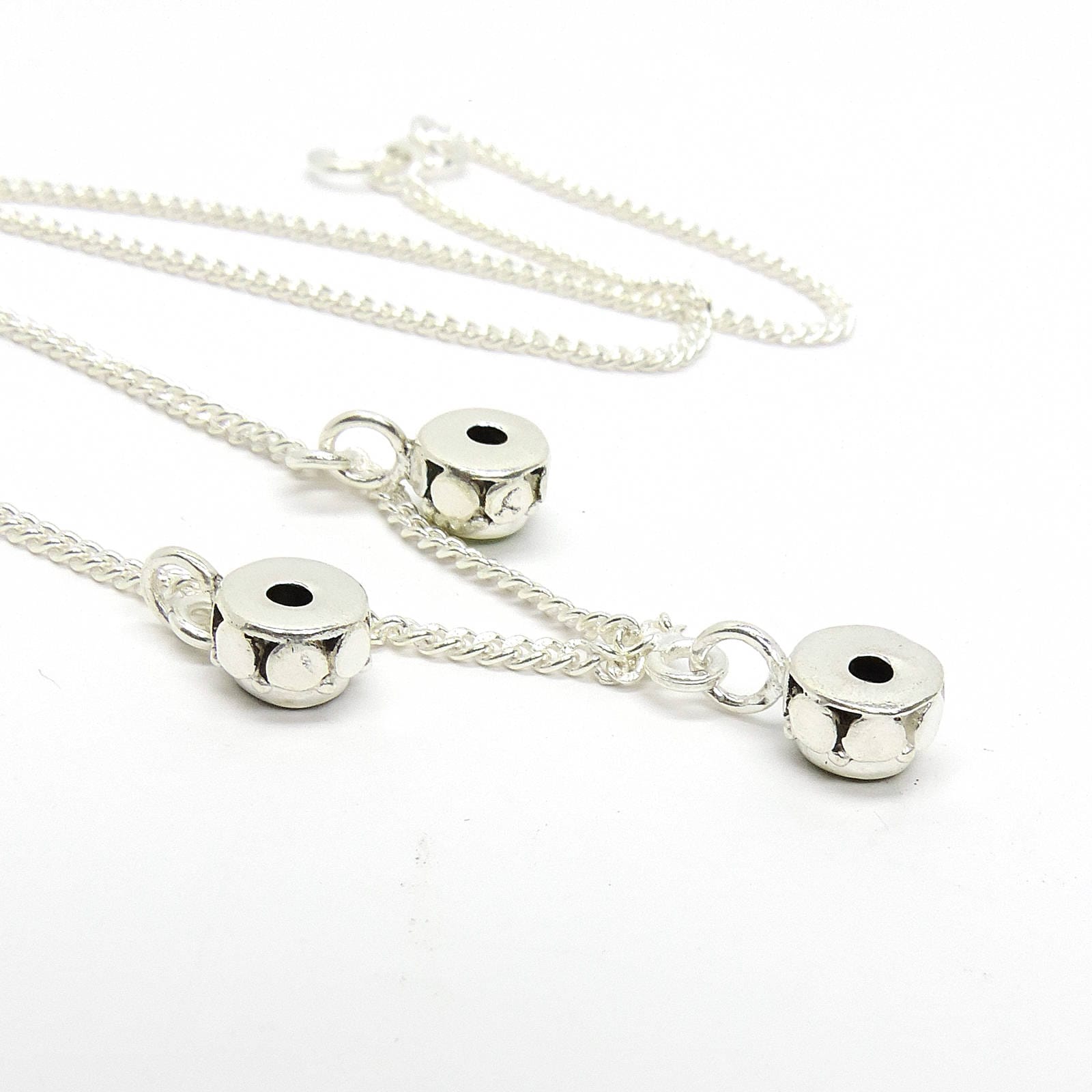 Smoky topaz charm necklace 925 sterling silver handcrafted Jaipur India